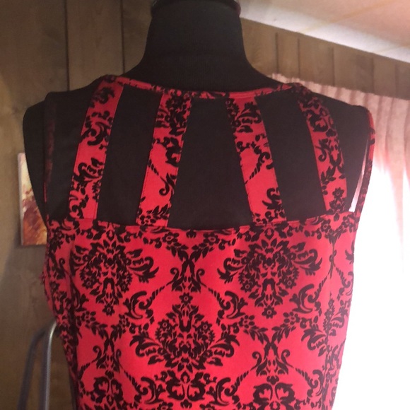 Pretty Red & Black Dress by En Focus Studio Plus Size 14 - Picture 7 of 13